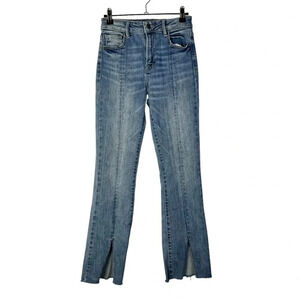 Women's Ankle Cropped Split-Hem Jeans - Blue